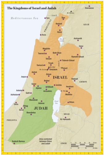 Os reinos de Israel e Judá